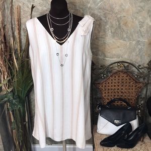 Alex Marie 🌹 Stunning Beach coastal linen tunic dress, fully lined